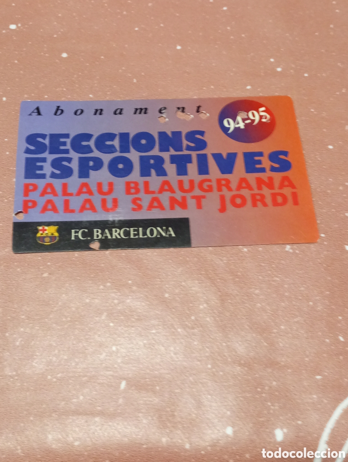 Sammelleidenschaft Sport: CARNET ABONO FC BARCELONA SECCIONS ESPORTIVES 1994 1995 PALAU BLAUGRANA