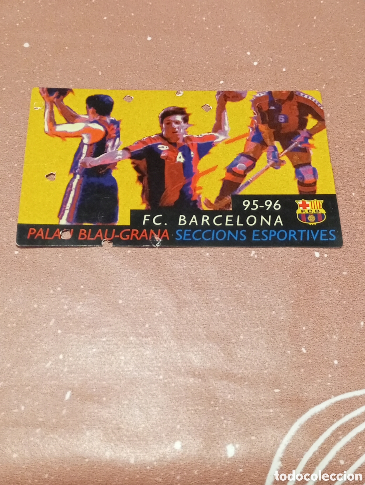 Colecionismo desportivo: CARNET ABONO FC BARCELONA SECCIONS ESPORTIVES 1995 1996 PALAU BLAUGRANA