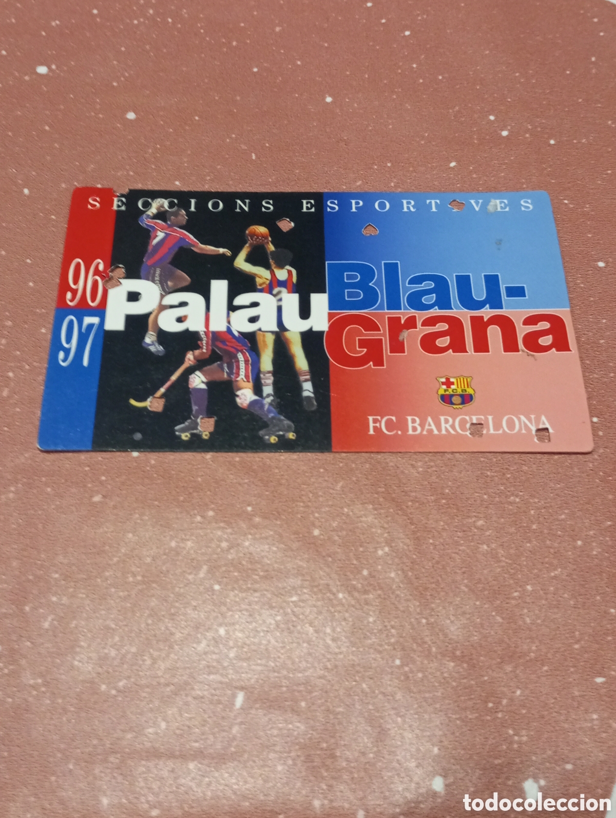 Sports collectibles: CARNET ABONO FC BARCELONA SECCIONS ESPORTIVES 1996 1997 PALAU BLAUGRANA