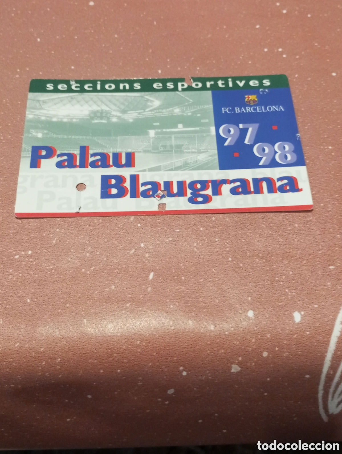 Sports collectibles: CARNET ABONO FC BARCELONA SECCIONS ESPORTIVES 1997 1998 PALAU BLAUGRANA BALONCESTO BALONMANO...