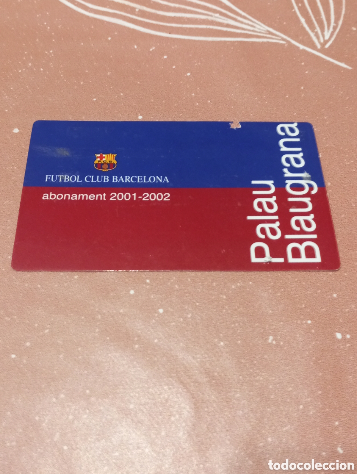 Collectionnisme sportif: CARNET ABONO FC BARCELONA 2001 2002 PALAU BLAUGRANA BALONCESTO B&Aacute;SQUET