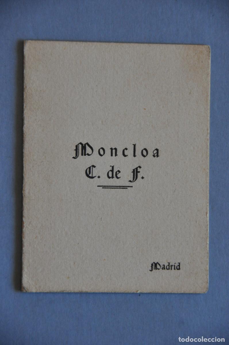 Coleccionismo deportivo: EXTRA&Ntilde;O CARNET DE SOCIO DEL MONCLOA CLUB DE FUTBOL CON DATOS DEL CLUB DEPORTIVO MONCLOA