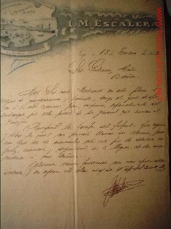 Cartas comerciales: CARTA COMERCIAL DE TELEGRAMAS ESCALERA. 1903 - Foto 1