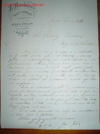 Cartas comerciales: CARTA COMERCIAL LA BARCELONESA.SEVILLA - Foto 1