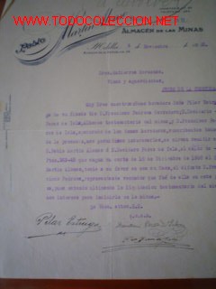 Cartas comerciales: CARTA COMERCAIL DE MARTIN ALONSO .MELILLA - Foto 1