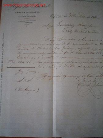Cartas comerciales: CARTA COMERCIAL DE HIJOS DE SACREST.OLOT - Foto 1