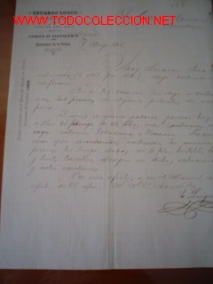 Cartas comerciales: CARTA COMERCIAL DE EDUARDO LUQUE.BARCELONA - Foto 1