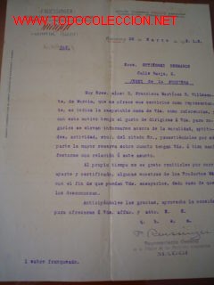 Cartas comerciales: CARTA COMERCIAL DE MAGGI.BARCELONA - Foto 1