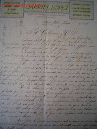Cartas comerciales: CARTA COMERCIAL DE GABRIEL L&Oacute;PEZ .VALENCIA - Foto 1