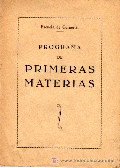 Cartas comerciales: programa de primeras materias, escuela de comercio - Foto 1