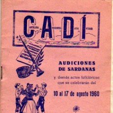 Cartas comerciales: PROGRAMA DE FIESTA MAYOR DE GRACIA, BARCELONA, 1960 CON AUDICIONES DE SARDANAS. Lote 21508326