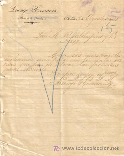 Cartas comerciales: SEVILLA. 1900. CARTA COMERCIAL DE LACAVE Y C&ordf;. - Foto 1