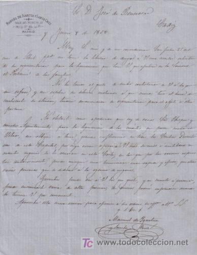 Cartas comerciales: MADRID. 1868. CARTA COMERCIAL DE MANUEL DE IGARTUA  Y SANTA CRUZ.