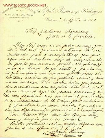 Cartas comerciales: CARTA COMERCIAL DE ALFREDO RUESCAS Y RODRIGUEZ.CRIPTANA - Foto 1