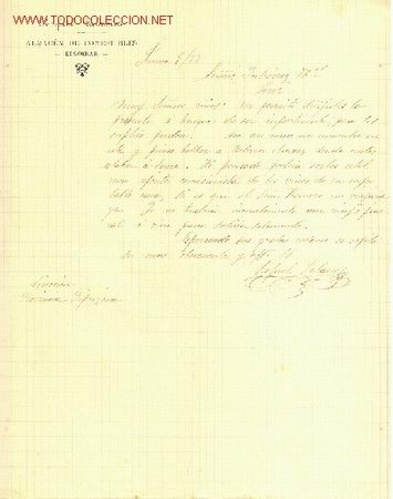 Cartas comerciales: CARTA COMERCIAL DE RAFAEL PALACIOS.ELGOIBAR - Foto 1