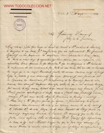 Cartas comerciales: CARTA COMERCIAL DE GUTIERREZ HERMANOS.VIGO - Foto 1