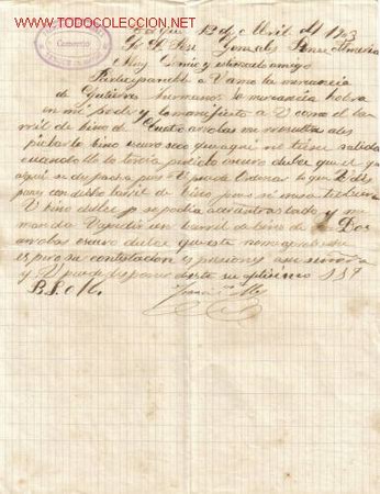 Cartas comerciales: CARTA COMERCIAL DE FRANCISCO ALES ANDRES. COMERCIO. - Foto 1