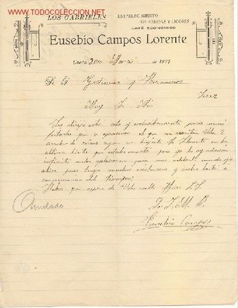 Cartas comerciales: CARTA COMERCIAL DE EUSEBIO CAMPOS LORENTE, UBEDA (JAEN) 30 DE MARZO DE 1929. - Foto 1