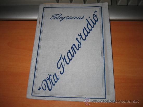 Cartas comerciales: TELEGRAMAS VIA TRANRADIO BLOCK PARA RADIOGRAMAS - Foto 1