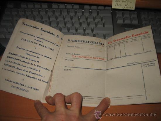 Cartas comerciales: TELEGRAMAS VIA TRANRADIO BLOCK PARA RADIOGRAMAS - Foto 2