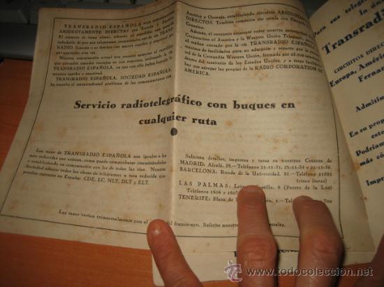 Cartas comerciales: TELEGRAMAS VIA TRANRADIO BLOCK PARA RADIOGRAMAS - Foto 3