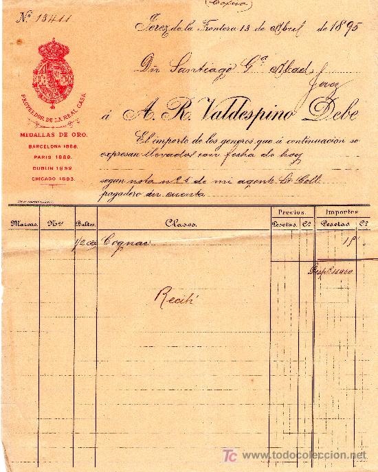 Cartas comerciales: JEREZ 13 DE ABRIL DE 1985. CARTA COMERCIAL SANTIAGO GARCIA ABAD