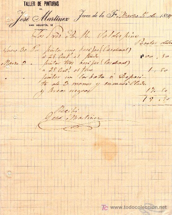 Cartas comerciales: JEREZ 5 DE MARZO DE 1897. CARTA COMERCIAL JOS&Eacute; MARTINEZ
