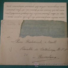 Cartas comerciales: CARTA DE UN SOLDADO, REUS, 8 DE DESEMBRE DE 1937. Lote 17781173