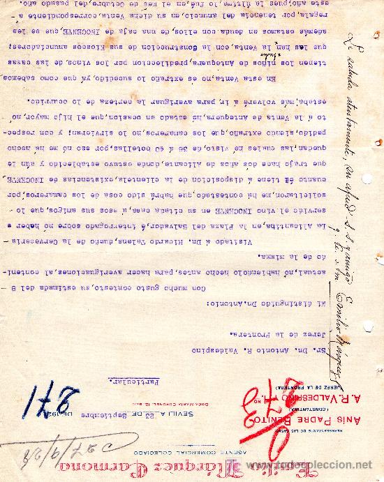 Gesch&auml;ftsbriefe: SEVILLA 23 DE SEPTIEMBRE DE 1926 CARTA COMERCIAL EMILIO M&Aacute;RQUEZ CARMONA AGENTE COMERCIAL COLEGIADO
