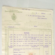 Cartas comerciales: FACTURA. UNIÓN ESPAÑOLA DE EXPLOSIVOS. REPRESENTANTE DE ÁVILA. 1944.. Lote 24347446