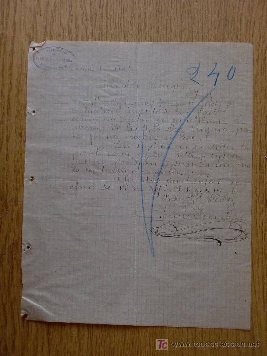 Cartas comerciais: VALLADOLID 1901. CARTA COMERCIAL COMERCIO DE FRANCISCO S. FERNANDEZ. A VALDESPINO HNOS.