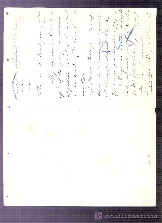 Commercial Letters: CARTA COMERCIAL. FERROCARRILES DE MADRID. VALDESPINO. JEREZ. MADRID, JUNIO 1905.