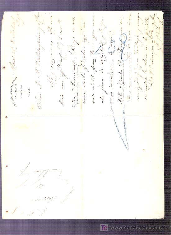 Commercial Letters: CARTA COMERCIAL. FERROCARRILES DE MADRID. VALDESPINO. JEREZ. MADRID, JULIO 1905.