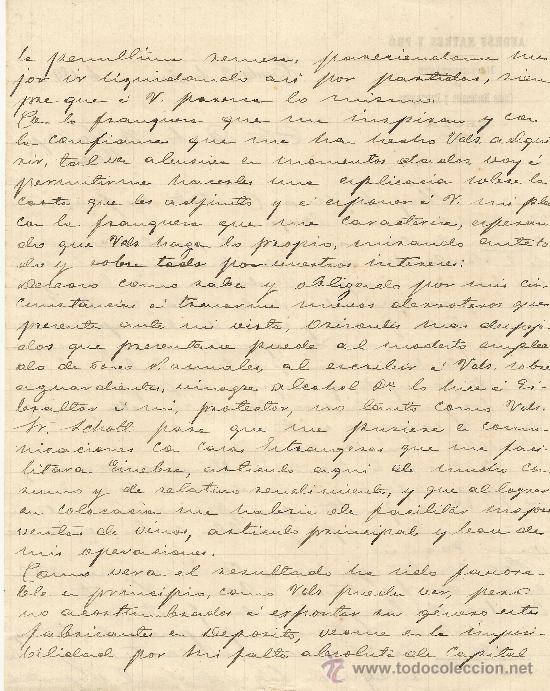 Commercial Letters: CEUTA 3 DE JUNIO DE 1892 CARTA COMERCIAL ANDR&Eacute;S MATRES Y PR&Oacute;