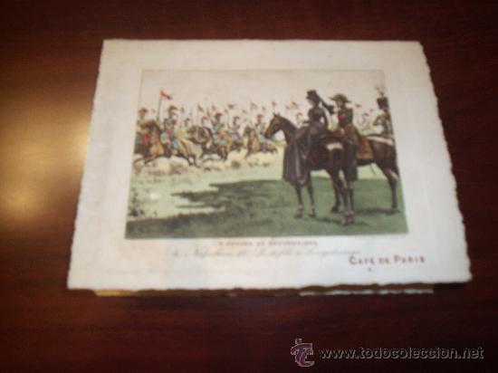 Cartas comerciales: CARTA DE MENU FRANCESA CAF&Eacute; DE PARIS 1916 - Foto 1