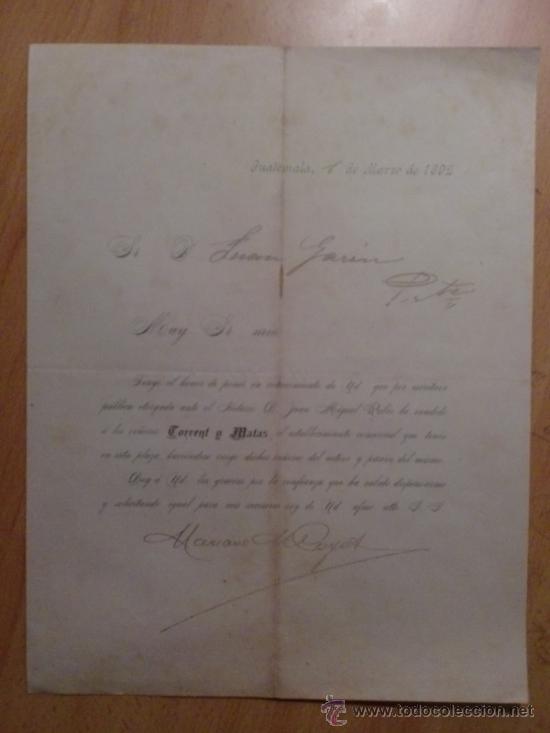 Lettres commerciales: CIRCULAR. GUATEMALA. GUATEMALA. MARZO 1892. CORRENT Y MATAS.