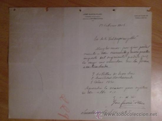 Lettres commerciales: CARTA COMERCIAL. GUATEMALA. FEBRERO 1925. JOSE GARCIA-PLAZA. VICECONSUL DE GUATEMALA.