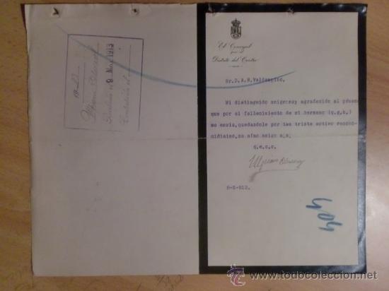 Lettres commerciales: CARTA COMERCIAL. MAYO 1913. EL CONCEJAL POR EL DISTRITO DEL CENTRO.