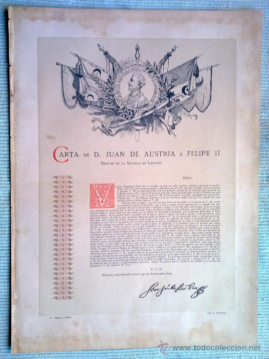 Cartas comerciales: L&Aacute;MINA MILITAR - CARTA DE JUAN DE AUSTRIA A FELIPE II