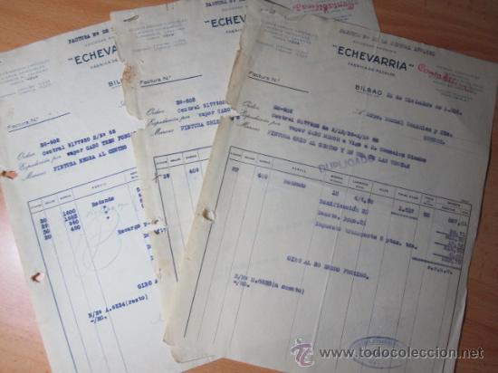 Commercial Letters: MONDRAGON - 1935 - 3 CARTAS COMERCIALES  ECHEVARRIA EN RECALDE A ORENSE - FOLIO - ACEROS