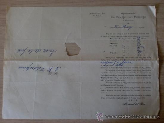 Cartas comerciales: CARTA COMERCIAL. ESPA&Ntilde;A. CADIZ. MAYO 1895. MANUEL DEL RIO. REPRESENTANTE DE D. GERMAN DOMINGO.