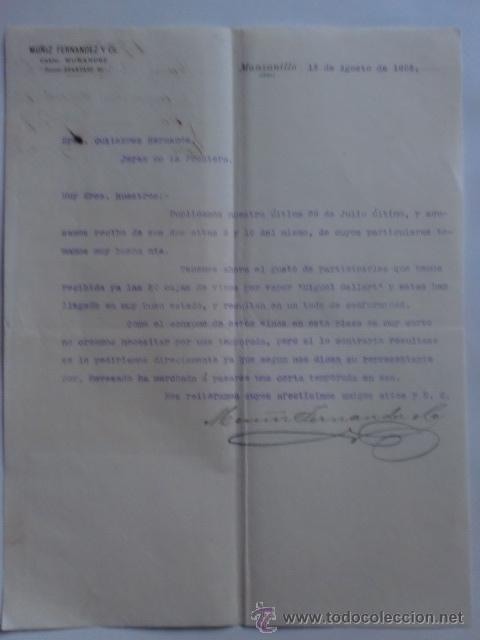 Gesch&auml;ftsbriefe: CARTA COMERCIAL. CUBA. MANZANILLO. AGOSTO 1903. MU&Ntilde;IZ FERNANDEZ Y CA.