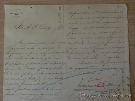 Lettres commerciales: CARTA COMERCIAL. CADIZ, JEREZ. SEPTIEMBRE 1904. EL ALCALDE DE JEREZ DE LA FRONTERA.