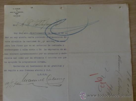 Lettres commerciales: CARTA COMERCIAL. CADIZ, JEREZ. SEPTIEMBRE 1904. EL ALCALDE DE JEREZ DE LA FRONTERA.