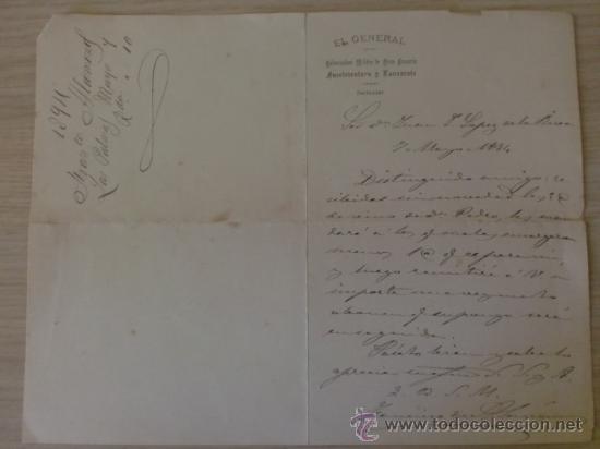 Lettres commerciales: CARTA COMERCIAL. CANRIAS. MAYO 1894. EL GENERAL GOBERNADOR MILITAR DE GRAN CANARIA.