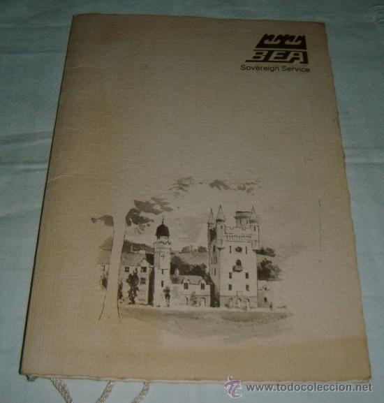 Cartas comerciales: carta menu de la compa&ntilde;ia aerea Bea (sevicios a Bordo) - Foto 1