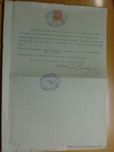 Cartas comerciais: CARTA COMERCIAL. JEREZ. ENERO 1936. SUBDELEGACION DE HACIENDA DE JEREZ DE LA FRONTERA.