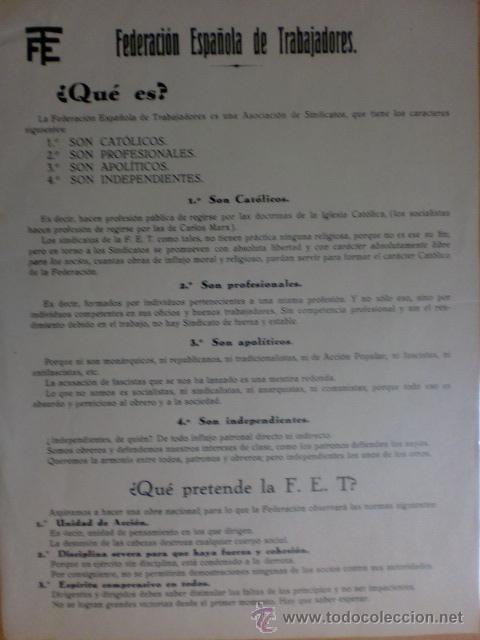 Commercial Letters: CIRCULAR. ESPA&Ntilde;A. FEDERACION ESPA&Ntilde;OLA DE TRABAJADORES..