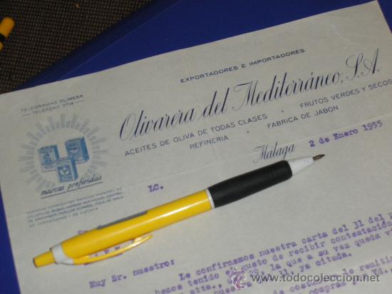 Cartas comerciales: OLIVARERA DEL MEDITERRANEO, MALAGA. - Foto 1