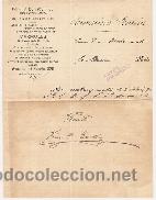 Cartas comerciales: F&aacute;brica de mosaicos. M&aacute;rmoles. Francisco Garc&iacute;a, Valencia. 1915